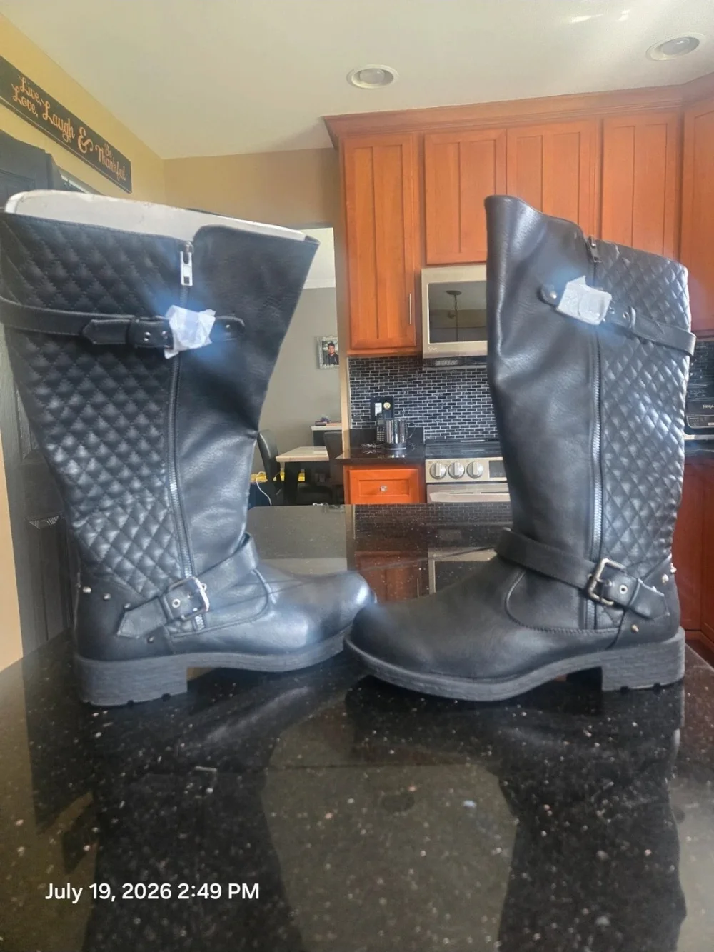 Torrid Black Quilted Knee-high Or Over-the-Knee 12 Wide Buckle Boots NWT NEW